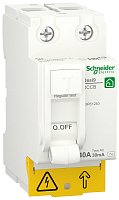 Выключатель дифференциального тока УЗО Schneider Electric Resi9 2п 40А 30мА 6кА тип AC 